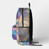 Sac À Dos Imprimé Logo Silver Rainbow Holograph Glam Professional (Droite)