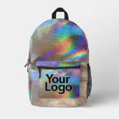 Sac À Dos Imprimé Logo Silver Rainbow Holograph Glam Professional (Recto)