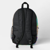 Sac À Dos Imprimé Logo Silver Rainbow Holograph Glam Professional (Verso)