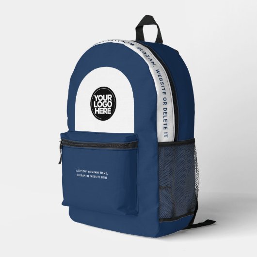 Sac À Dos Imprimé Logo, Texte, Slogan, Site Web (Coin arrière droit)