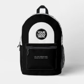 Sac À Dos Imprimé Logo, Texte, Slogan, Site Web (Recto)