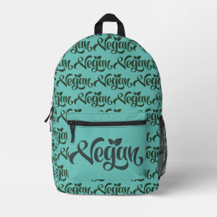 Sac À Dos Imprimé Logo Vegan