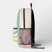 Sac À Dos Imprimé 'Lollypop Vibes', tourbillon pastel rétro (Droite)