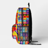 Sac À Dos Imprimé Look Rétro Féminin (Droite)