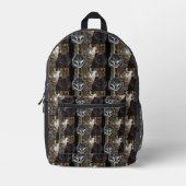 SAC À DOS IMPRIMÉ LOUPS  (Recto)