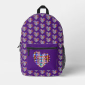 Sac À Dos Imprimé Lumières du coeur (Recto)