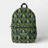 Sac À Dos Imprimé Lupine Fleurs Nature Motif Personnalisé (Recto)
