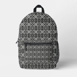 Sac À Dos Imprimé Luxe Déco noir & blanc