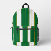 Sac À Dos Imprimé Luxe Linge Moderne Green Gold Texture Collection (Recto)