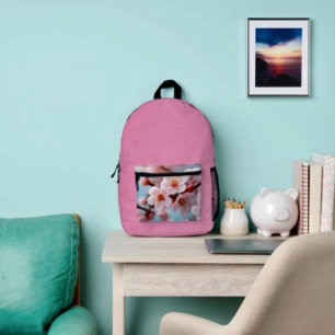 Sac À Dos Imprimé Magie de Fleur Rose