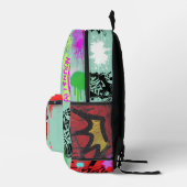 Sac À Dos Imprimé Magnifique rue de vampire Vibrant Bleu rouge (Droite)