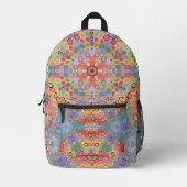 Sac À Dos Imprimé Mandala arc-en-ciel Hex (Recto)
