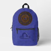 Sac À Dos Imprimé Mandala de la Balance (Recto)
