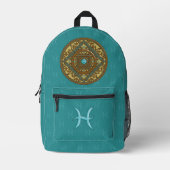 Sac À Dos Imprimé Mandala des Poissons (Recto)