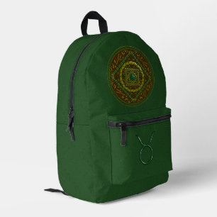 Sac À Dos Imprimé Mandala du Taureau