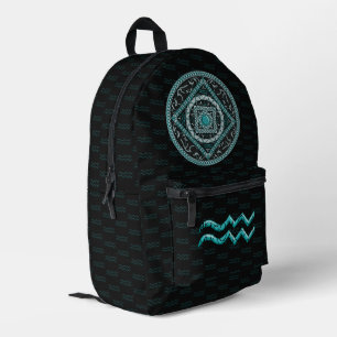 Sac À Dos Imprimé Mandala du Verseau