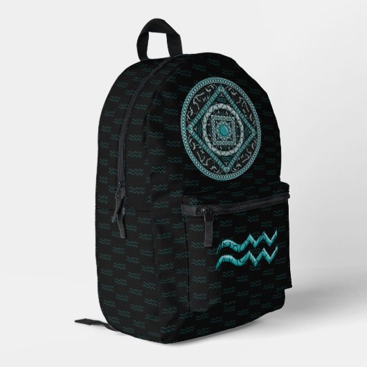 Sac À Dos Imprimé Mandala du Verseau (Coin arrière gauche)