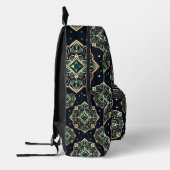 Sac À Dos Imprimé Mandala émeraude dorée (Gauche)