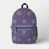 Sac À Dos Imprimé Mandala Purple (Recto)