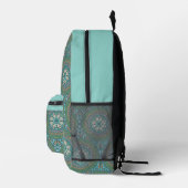 Sac À Dos Imprimé Mandala Vert (Droite)