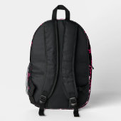 Sac À Dos Imprimé Maneki-neko japonais rose (Verso)