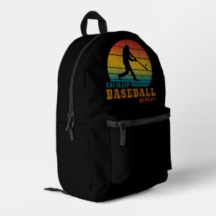 Sac À Dos Imprimé Manger Dormir Baseball Répéter