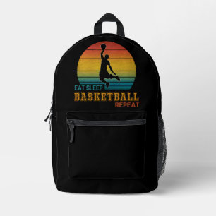 Sac À Dos Imprimé Manger Dormir Basketball Répéter