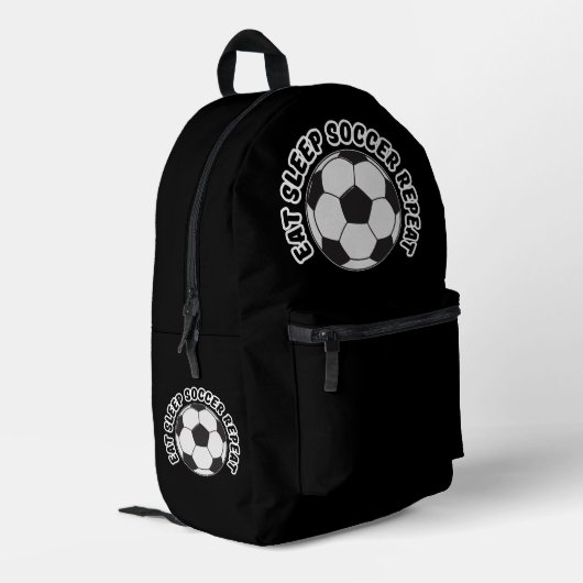 Sac À Dos Imprimé manger dormir football répéter (Coin arrière gauche)
