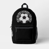 Sac À Dos Imprimé manger dormir football répéter (Recto)