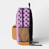Sac À Dos Imprimé Mangeur De Devoirs Chien Rose (Droite)