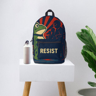 Sac À Dos Imprimé Manifestation de la Grenouille de Portland