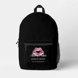 Sac À Dos Imprimé Maquilleuse Professionnelle Pink Kiss