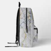 Sac À Dos Imprimé Marbre blanc et or (Gauche)