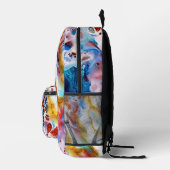 Sac À Dos Imprimé marbre écume de mer (Droite)
