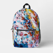 Sac À Dos Imprimé marbre écume de mer (Recto)