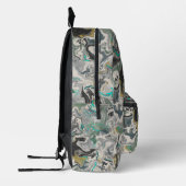 Sac À Dos Imprimé Marbrure de pierre avec veines de turquoise (Gauche)