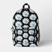 Sac À Dos Imprimé Marguerites à points bleus (Recto)
