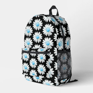 Sac À Dos Imprimé Marguerites à points bleus