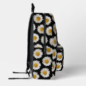 Sac À Dos Imprimé Marguerites blanches sur Monogramme Arrière - plan (Gauche)
