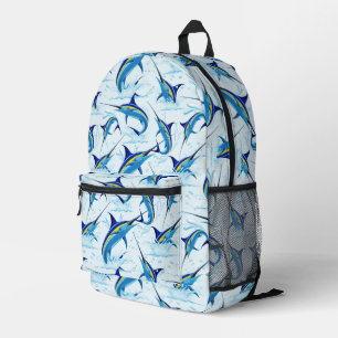 Sac À Dos Imprimé Marlin Bleu Jaillissant de l'Océan