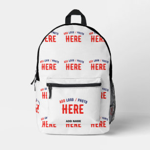 SAC À DOS IMPRIMÉ MARQUE BLANCHE MODERNE ET PERSONNALISABLE VÉRIFIÉE