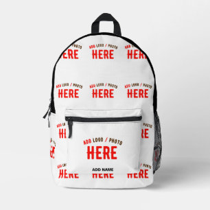 SAC À DOS IMPRIMÉ MARQUE BLANCHE MODERNE ET PERSONNALISABLE VÉRIFIÉE