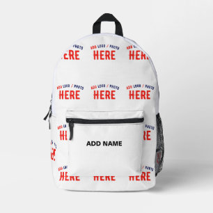 SAC À DOS IMPRIMÉ MARQUE BLANCHE MODERNE ET PERSONNALISABLE VÉRIFIÉE
