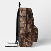 Sac À Dos Imprimé Marron Barre de Chocolat (Gauche)