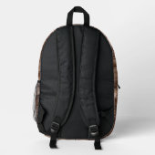 Sac À Dos Imprimé Marron Barre de Chocolat (Verso)