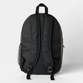 Sac À Dos Imprimé Marron Texturé Faux Cuir Monogramme (Verso)