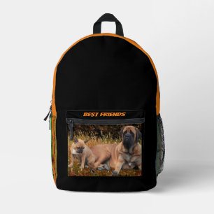 Sac À Dos Imprimé Mastiff avec bulldog français