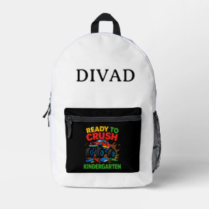Sac À Dos Imprimé Maternelle camion monstre début