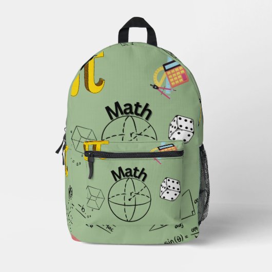 Sac À Dos Imprimé Mathématiques (Recto)