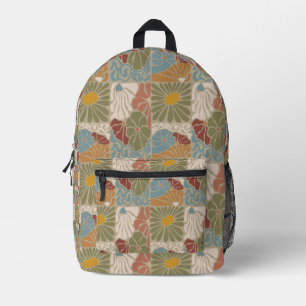Sac À Dos Imprimé Matisse Groovy floral Art Nouveau 1970s Boho
